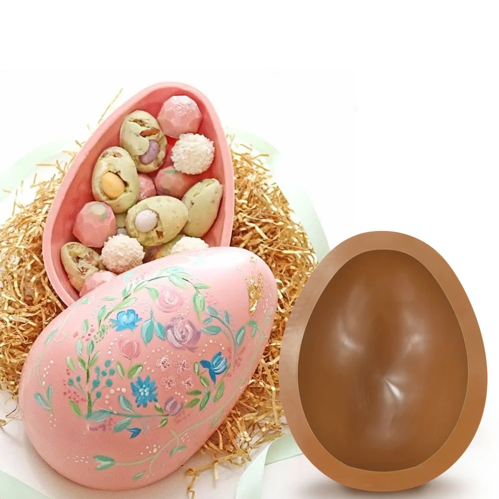 

1175 Easter egg cake decoration silicone mold DIY chocolate egg mousse aroma candle mold, Picture colors