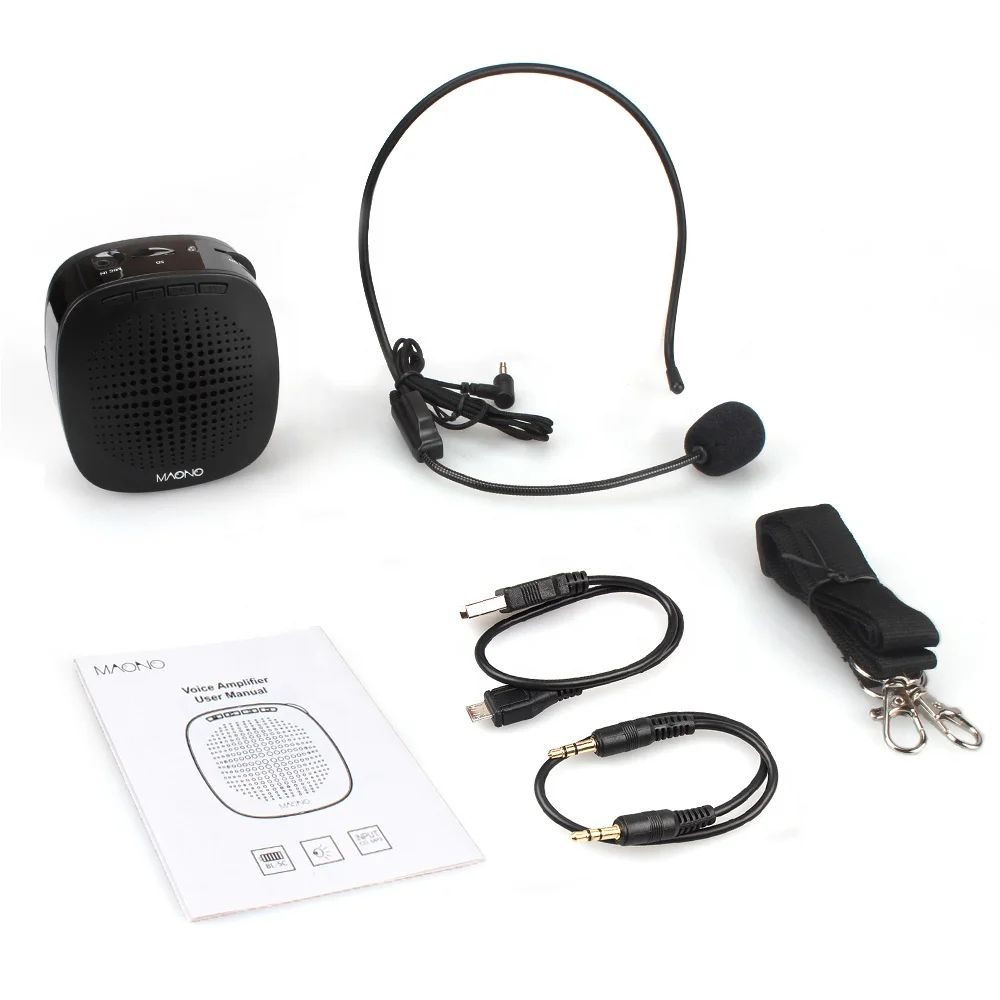

Mini teach condenser PA system online voice amplifier, Black