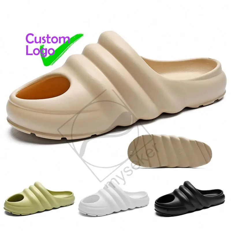 

Chancletas Para Verano Embroidered Slippers Yeeze Slide Room Shoes Slipper Plus Size Plaid Slides Wholesale Designable Sandal, Customized color