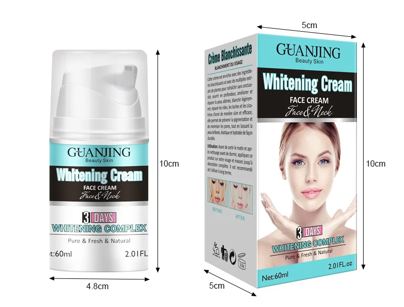 GuanJing Skin Whitening Cream Face Cream Nicotinamide Brightening Moisturizer Cream For Dry Skin