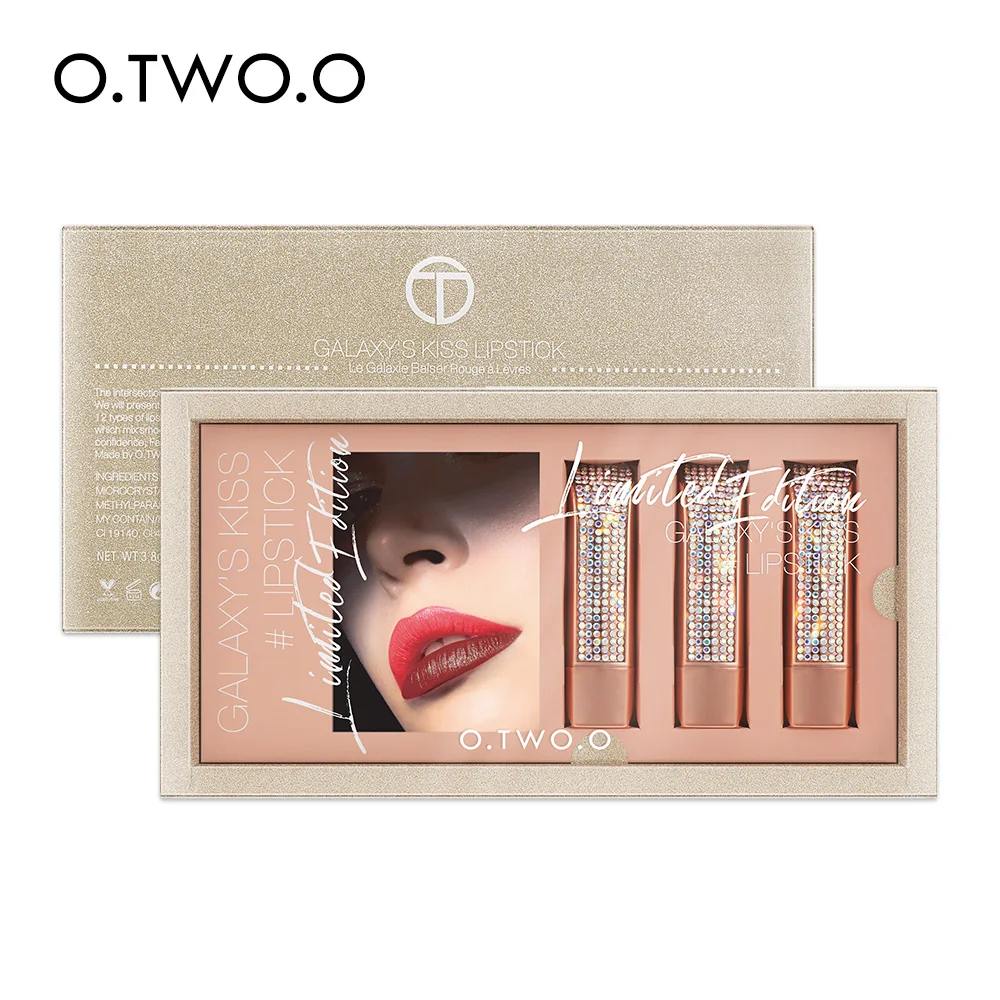 

O.TWO.O Lipstick Set Galaxy's Kiss Lipstick Makeup Set, 3 color