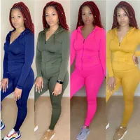 

Womens Jogger Set Gym Two Piece Women Fall Clothes Two Piece Outfit Activewear Women Jogger Track Suit Sets