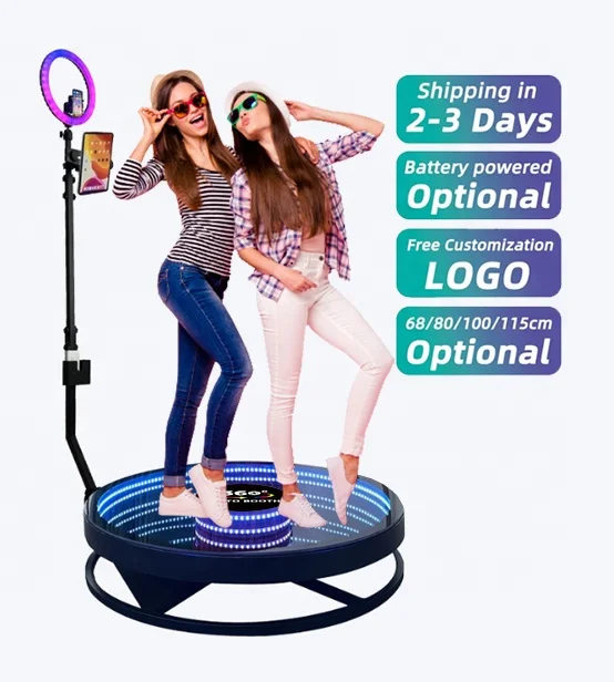 

Oux Latest Fashion Upgrade Full Set Accessories 10ft Rotating Camera Led Video Wall Dj Booth Photo Booth Kiosk for Trade Show