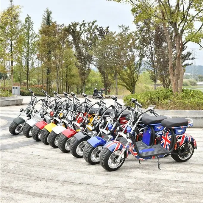 

2022 Newest Emak/COC/EEC Model Design Electric Fat Tire Citycoco Scooter Motorcycle Get A Foot Pump Freely
