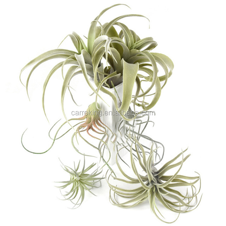 Artificial Flocking Tillandsia Air Plants Faux Succulents Bromeliads