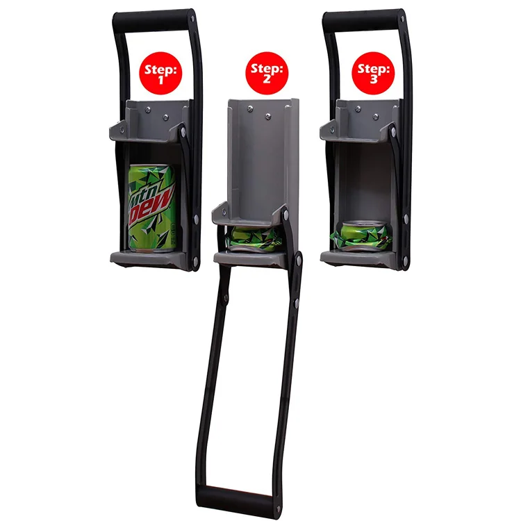 12 Oz Rampro Aluminum Can Crusher Bottle Opener Heavy Duty Metal