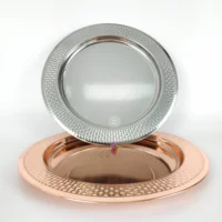 

13 inch Stainless Steel Charger Plate Rose Gold/Silver For Wedding Decoration