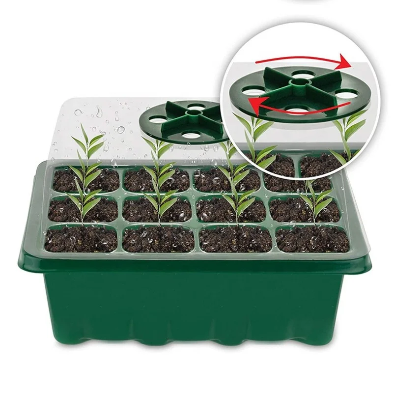 

Factory Update Wholesale Thickening Garden Three-piece Seedling Growing Box Nursery Planting Box Start Seedling Packaging Tray, Transparent, black, white, green, etc