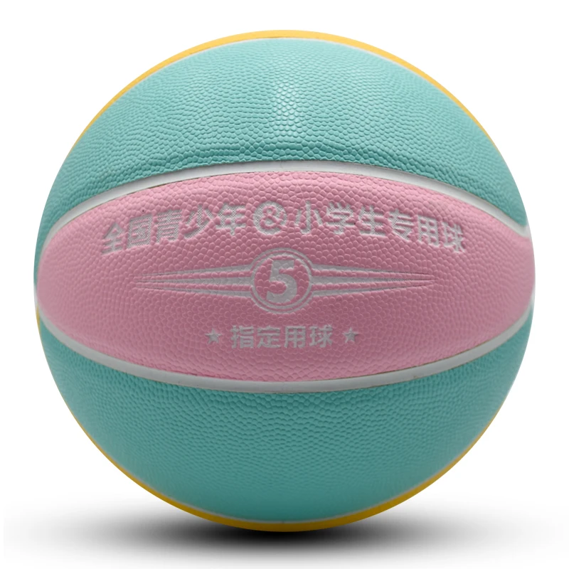 

multi colors Absorption PU laminated basketball for training, 3 colors