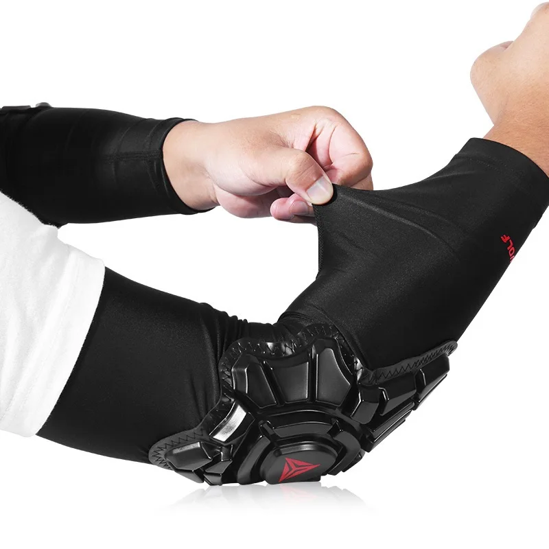 

Motorcycle riding anti fall sleeve knee protection sports shell protector cross-country racing protective elbow, Black