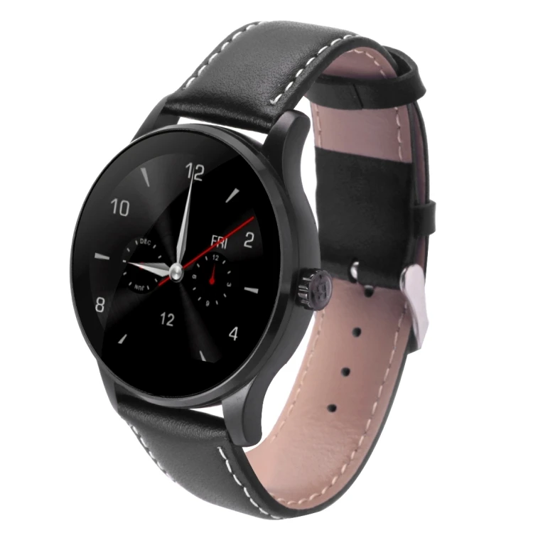 

Dropshipping K88H 1.22 inch 2.5D Curved Screen BT 4.0 IP54 Waterproof Couples Style Leather Strap Smart Bracelet