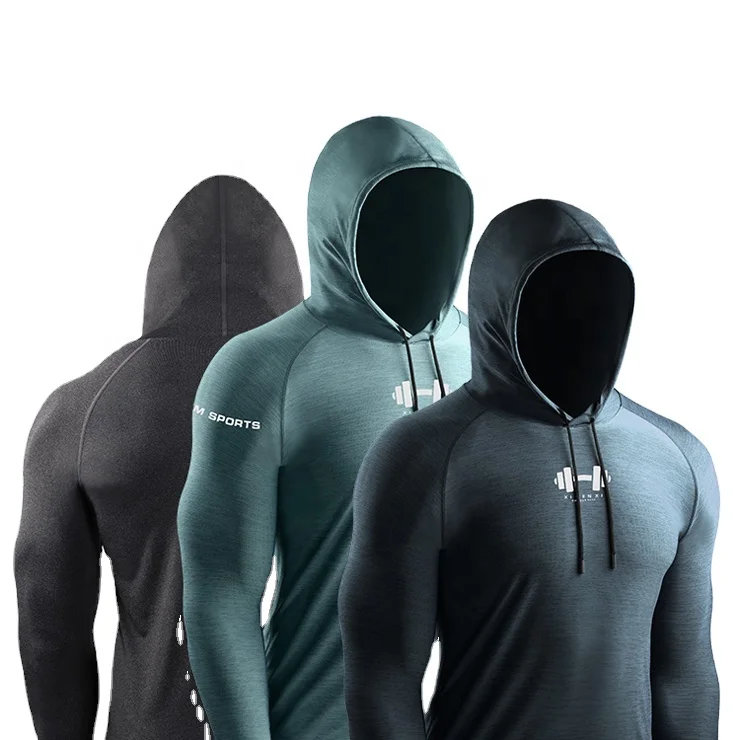 

In stock O-neck Long Sleeves Lightweight fabric, breathable and quick drying fitness home Men T-shirts, Picture