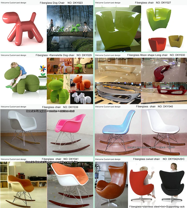 DKY002B Modern fruit chair FPR Fiberglass  orange shape chair fiberglass public customized design chair home furniture