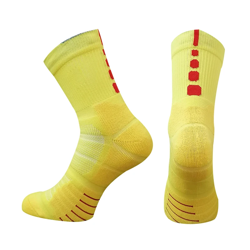 

Custom socks factory logo Antiskid football socks basketball middle tube men's thickened sports socks