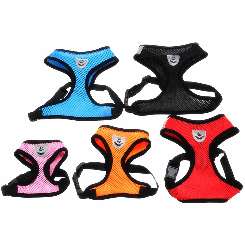 

Spot hot selling pet dog harness breathable mesh chest harness fashion cute dog leash pet dog traction harness