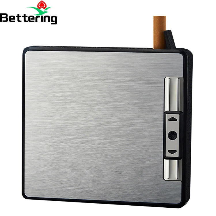 

multifunction automatic popup men usb rechargeable arc electronic cigar cigarette holder case box with kkk lighter display fancy