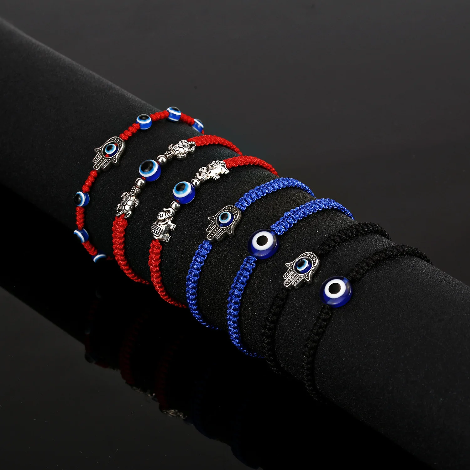 

Turkish Lucky Evil Eyes Bracelets For Women Handmade Braided Rope Boho Ethnic Blue Eyes Hand Bracelet Jewelry