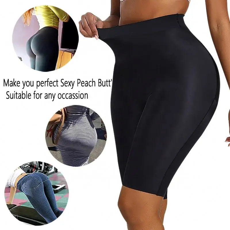 

Butt Buttock Pads Padded Compression Shorts Waist Body Shaper Lift Colombian Leggings Pants High Waisted Women size shapewear, Black,nude