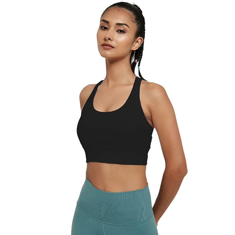 

Customized new high-intensity sports underwear shockproof running bra yoga beauty vest sport bra, Customized colors