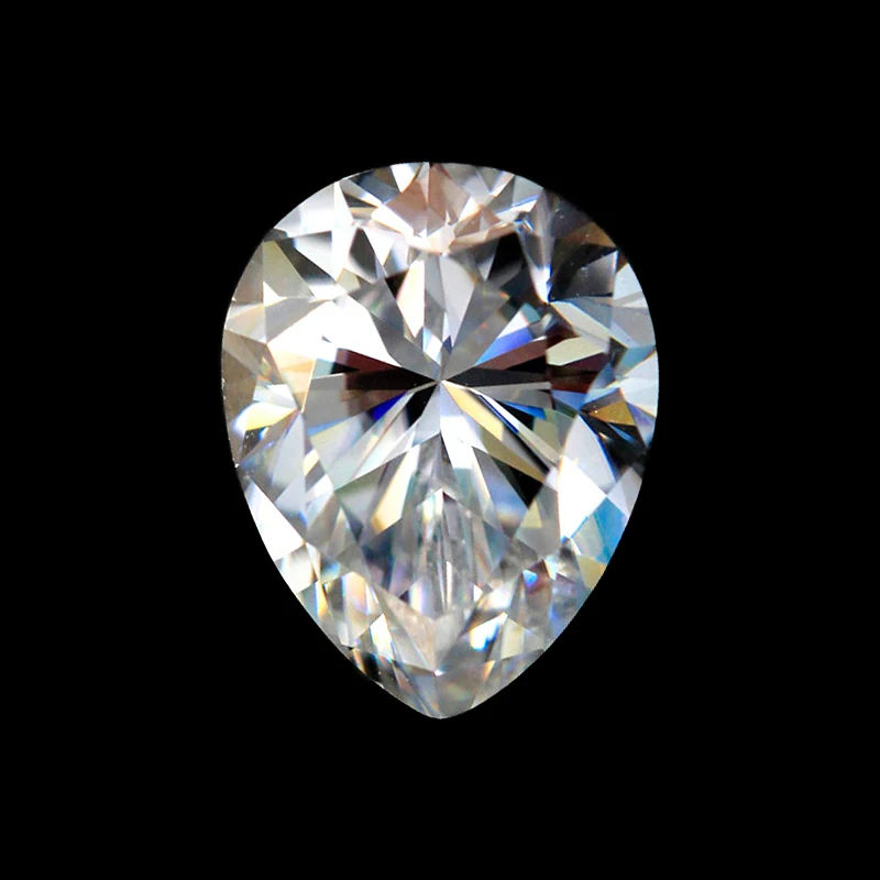 

Moissanite Bare Diamond 12*16mm Drop-shaped GRA Loose Moissanite Stone Pear Brilliant Cut DEF White VVS1 Clarity Gemstone