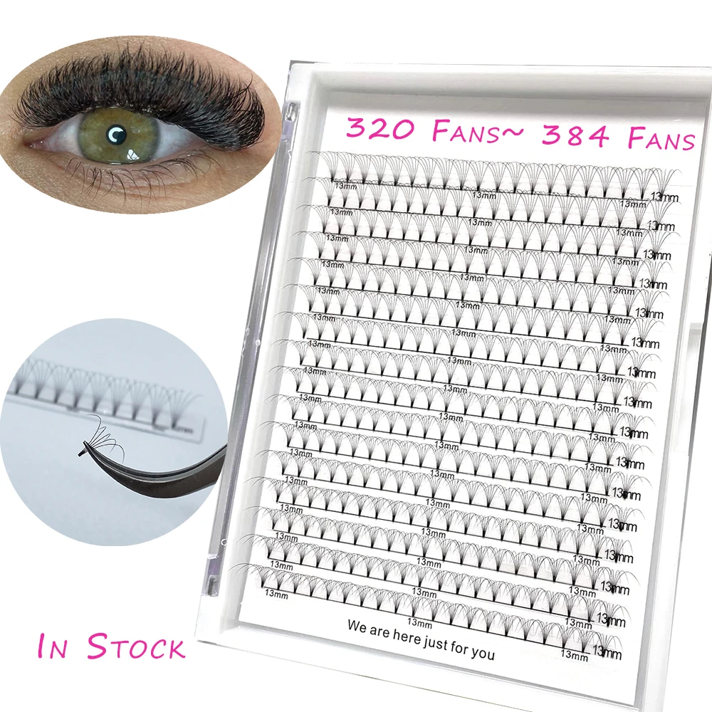 

Jumpo trays lashes ultra darker black in stock premade fans pointy base private labels high quality 3D 4D 5D 6D eyelashes, Ultra black