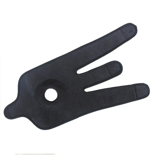 

Custom Adjustable Open Patella Elastic Silicone Neoprene Knee Brace Support Neoprene Knee Support Brace, Black