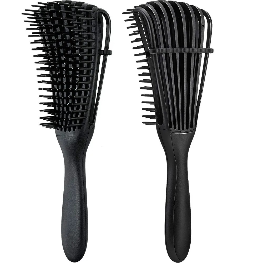 

Pravite label wet hair brush detangling octopus brush for curly hair, Pink, green, blakc, blue,green,purple