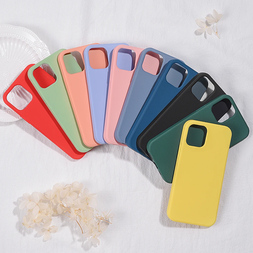 

OEM Mobile Phone Case Silicon Iphone Practical Mobile Phone Protection Case Silicon Cover For phone 12 Pro Max, Multiple colors