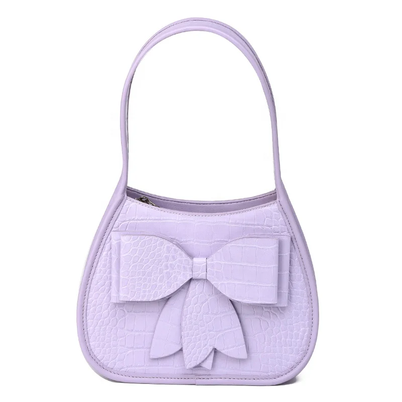 

Bow fashion stone pattern ladies shoulder underarm bag