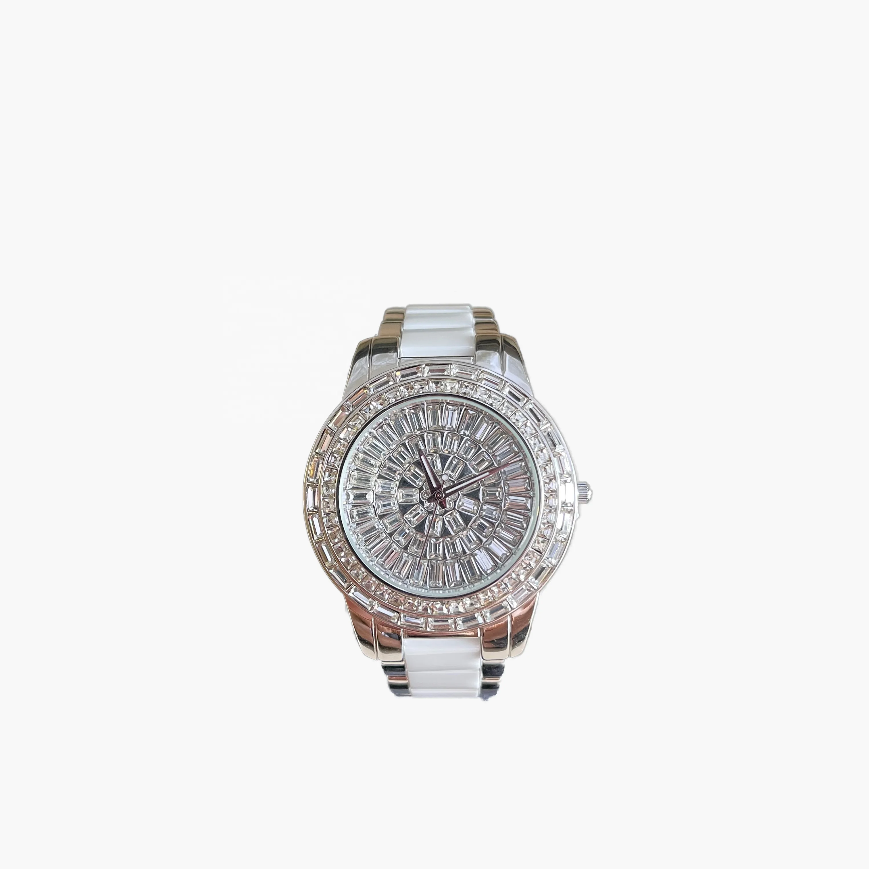 

Swaymond new ceramic watch full diamond dial fashion and personality women's fashion watch