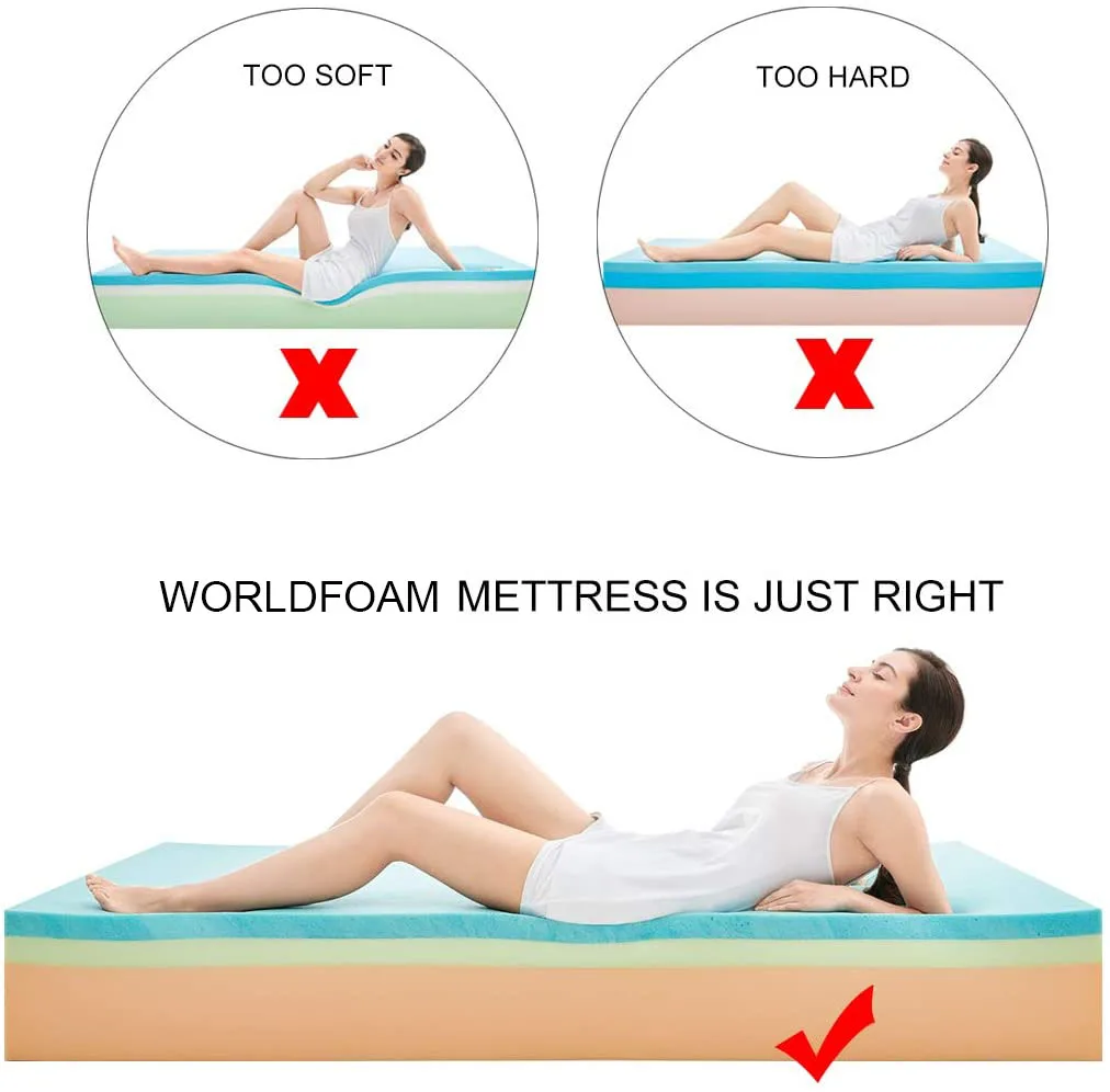 Comfort sleeping single double bed sponge spring super high soft foam mattress prices