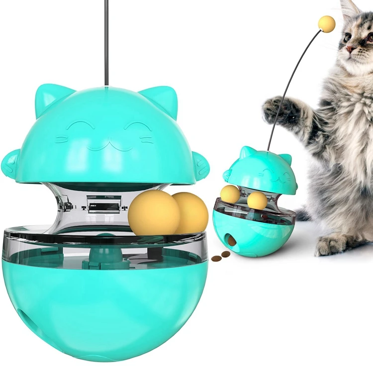 

Hot sale Catnip Ball Interactive Balance Car Double Track Ball Design Cat Toy