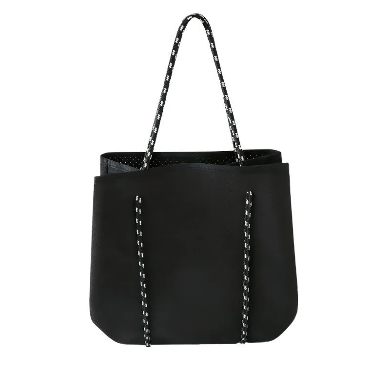 

Wholesale Hot Selling Shopping Bag Neoprene luxury Fashion Customized Beach Handbag Waterproof Neoprene Beach Tote Bag, 13 colors