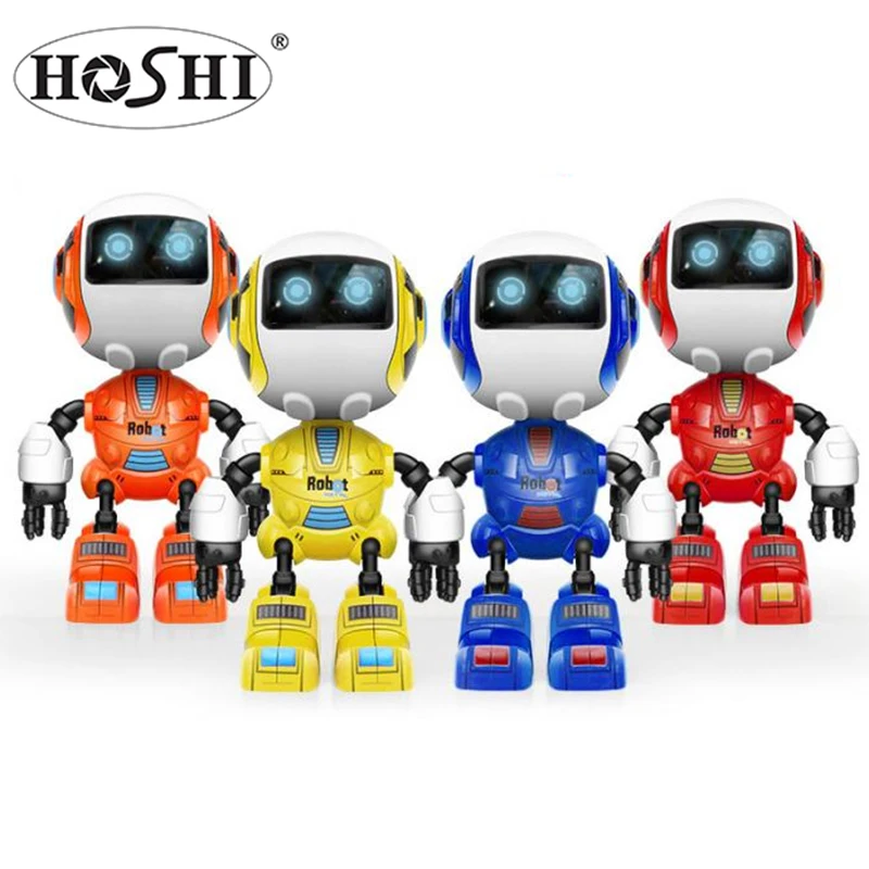 

Hoshi Q2 Toy Sound Light Educational Robot Early Children Toy Smart Sensitive Deformation Robot Limbs Arm Movable Robot, Red, green, blue