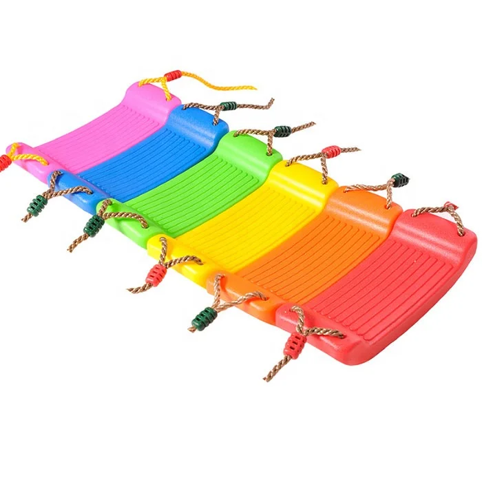 

PE customized manufacturers wholesale cheap kindergarten portable outdoor plate kids children swing with rope, Red,green,pink,blue,yellow,orange