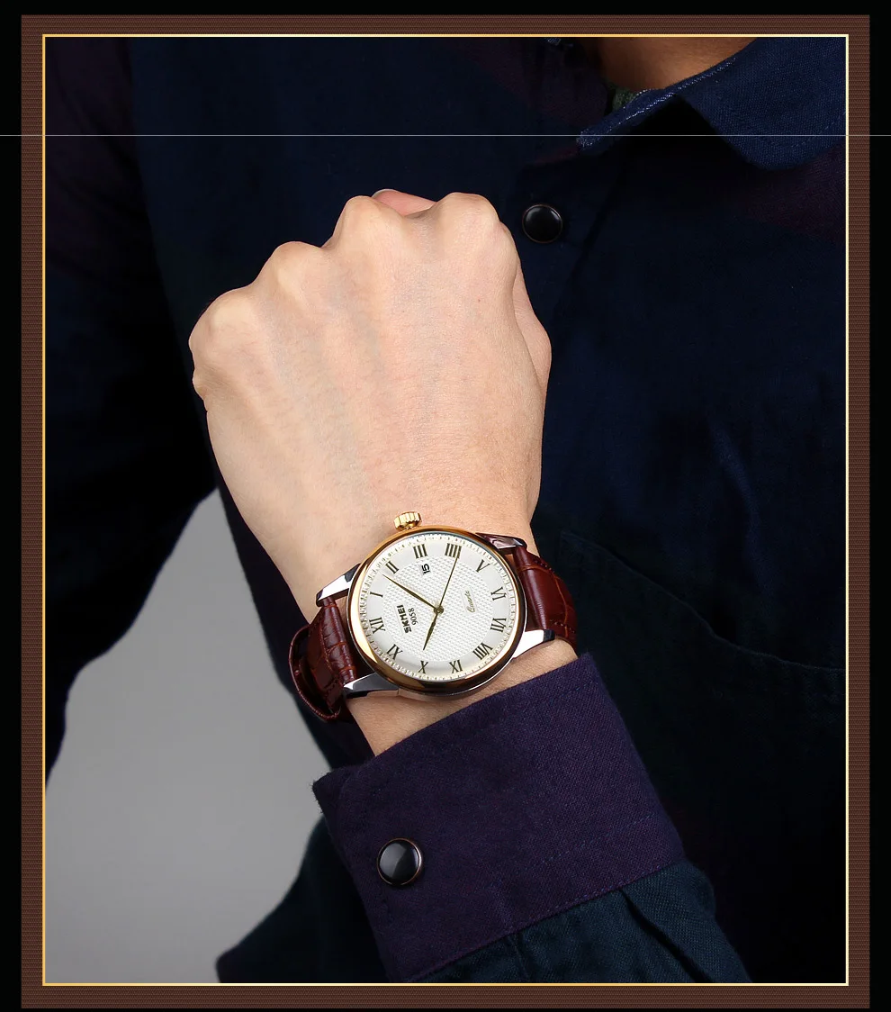 1395 skmei 9058 fashion quartz luxury wrist men women christmas