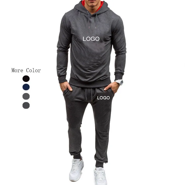 

High Quality Mens Hoodies Gym Sport Set Mens Joggers Outdoors Training Tracksuits Long Sleeve Sweatshirt Hoodies Gym Sport Set, As pictures