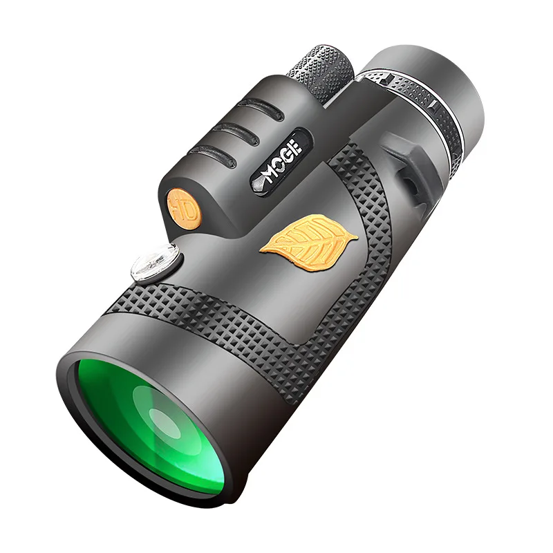 

12x50 Golden Leaf Monoculars Low-light visible high-definition high-power night vision mobile telescope, Black