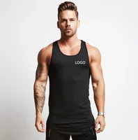 

Wholesale Custom Cotton Stringer Gym Vest Fitness Singlet Workout Muscle Bodybuilding Mens Tank Top