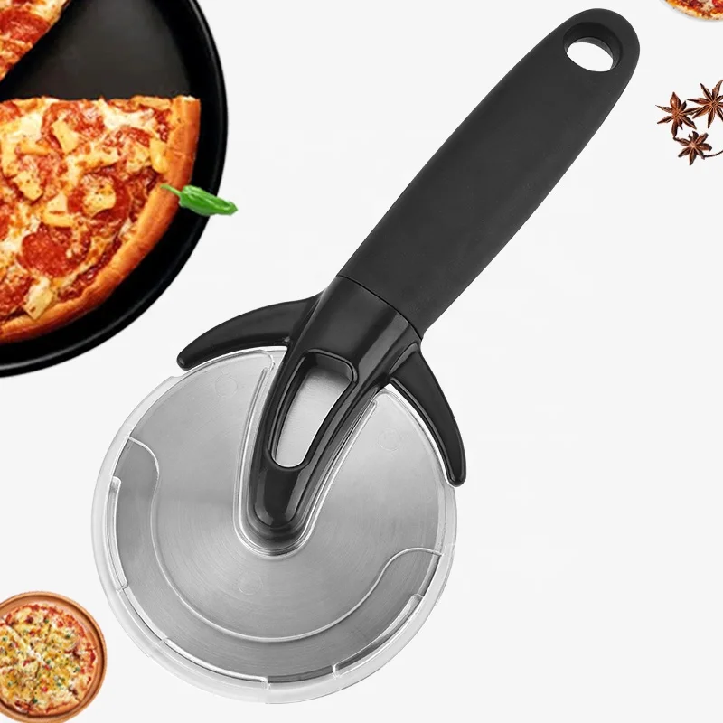 

Stainless steel pizze cutter with ABS anti-skids handle