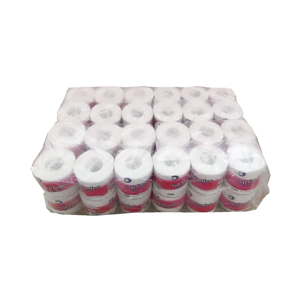 

Factory wholesale cheap Custom Printed Embossed core soft Eco household 12 rolls Tissue paper toilet roll toilet paper, White or customised