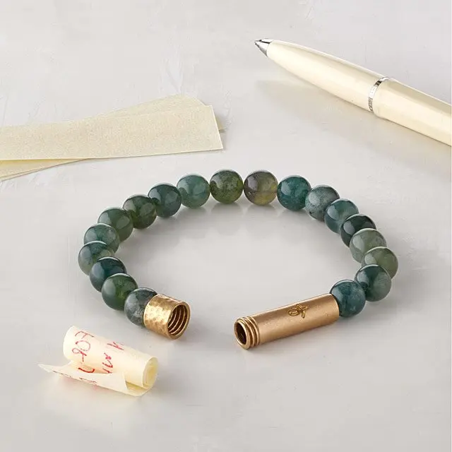 SOOFUN Best Friends Set of Three Bracelets 8mm Stone Beads Bracelet Distance Yoga Stretch Bracelet 