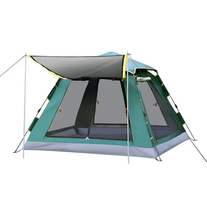 

Hard Shell Roof hydraulic spring beach tent 3-4 person family lightweight outdoor camping tent auto hiking tent, Picture