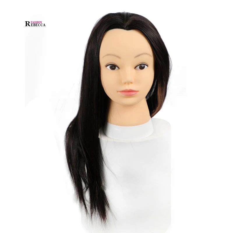 

Rebecca Manikin Head Doll Practice Beauty School Mannequin Head For Hairdressing Doll Heads With Natural Hair Mannequin