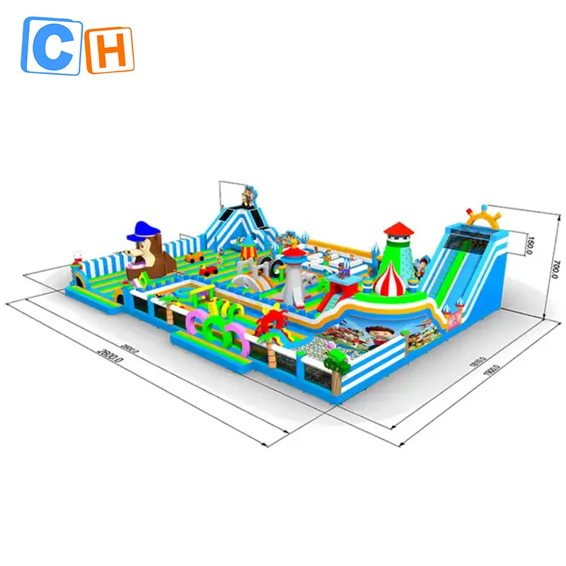 

CH huge inflatable playground park for adultchildren inflatable jumping castle amusement park for sale