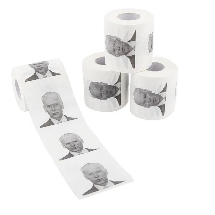 

wood pulp printed toilet tissue paper custom toilet paper roll, White
