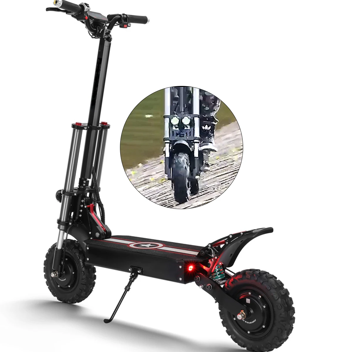 

Coolfly 60v 20ah china 3200w dual motor powerful two wheel 11 inch fat tire off road electric scooter with CE certificate