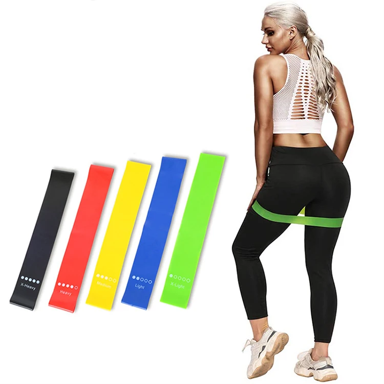 

Fitness Resistance Bands Pilates Yoga Band Multifunction Sport Elastic Rubber Band, Yellow,red,blue, green, black