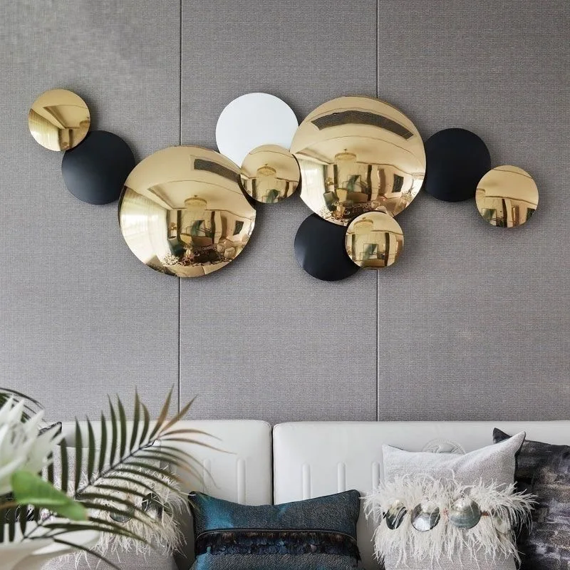 102X39CM S High Gloss Golden Home Modern Luxury Living Room Wall Metal Art Decor Hanging for Sale Discounts Dropshipping DDP
