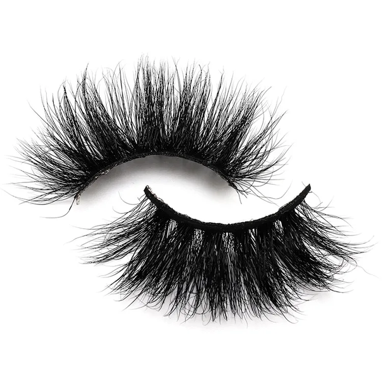 

Hand Made Full Strip 5D Mink Eye Lashes Wholesale Vendor Mink Fur Lashes Private Label 5d Mink Eyelashes, Black